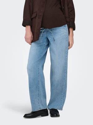 ONLY MATERNITY, Straight fit OLMGIANNA Balloon - Дънки с прав крачол - light blue denim