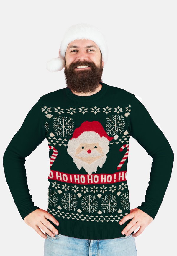 WEIHNACHTSMANN UGLY CHRISTMAS XMAS  - Strickpullover - grün
