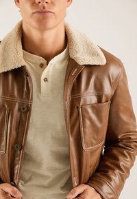 Pier One Jakna od umjetne kože - 703 - dark brown