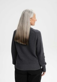 MELA GAURI - Strickpullover - anthrazit melange
