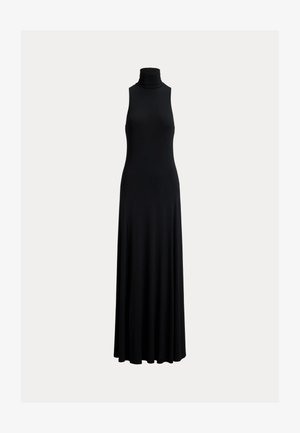 Lauren Ralph Lauren, JERSEY SLEEVELESS TURTLENECK MAXIDRESS - Maxi-jurk - black
