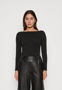 ONLY - ONLLIVE LOVE BOATNECK  - Pitkähihainen paita - black Pienoiskuva 1