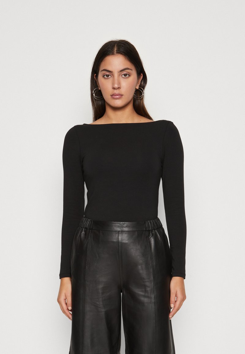 ONLY - ONLLIVE LOVE BOATNECK  - Pitkähihainen paita - black, Suurenna