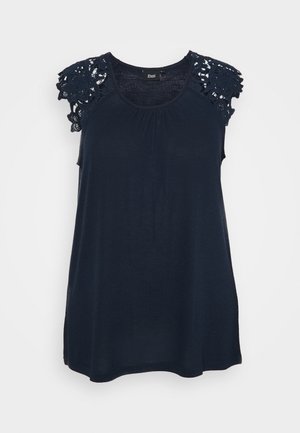 T-shirt print - navy blazer