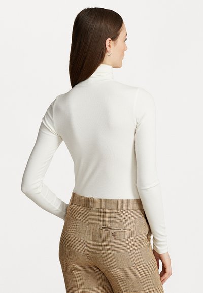 Polo Ralph Lauren STRETCH RIBBED TURTLENECK - Topper langermet - nevis