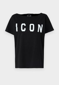 Print T-shirt - black/soft print