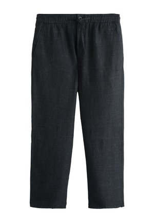 Next, RELAXED FIT - SIGNATURE HERITAGE LINEN TROUSERS . - Broek - black checkered