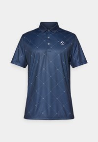 PURE ARGYLE  - Polosärk - deep navy/white glow
