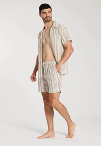 South Beach STRIPE SHORT SLEEVE - Camicia - blue