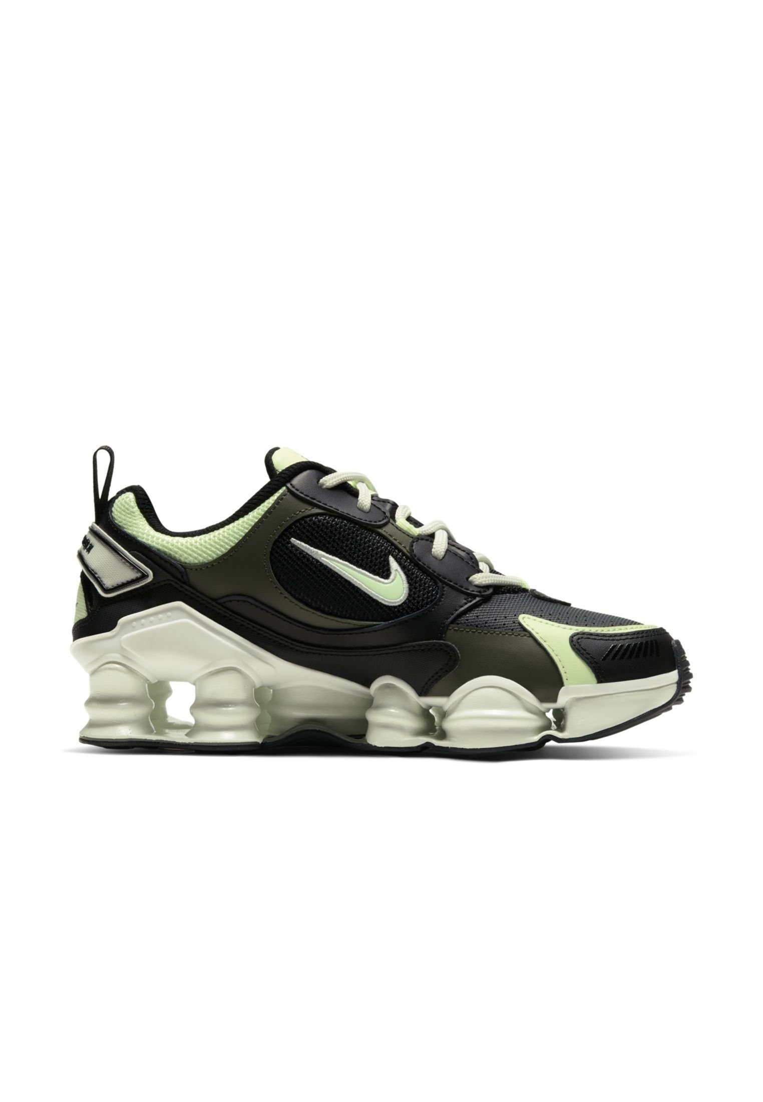 Nike Sportswear SHOX TL NOVA - Baskets basses - black/cargo khaki/spruce  aura/barely volt/noir - ZALANDO.FR