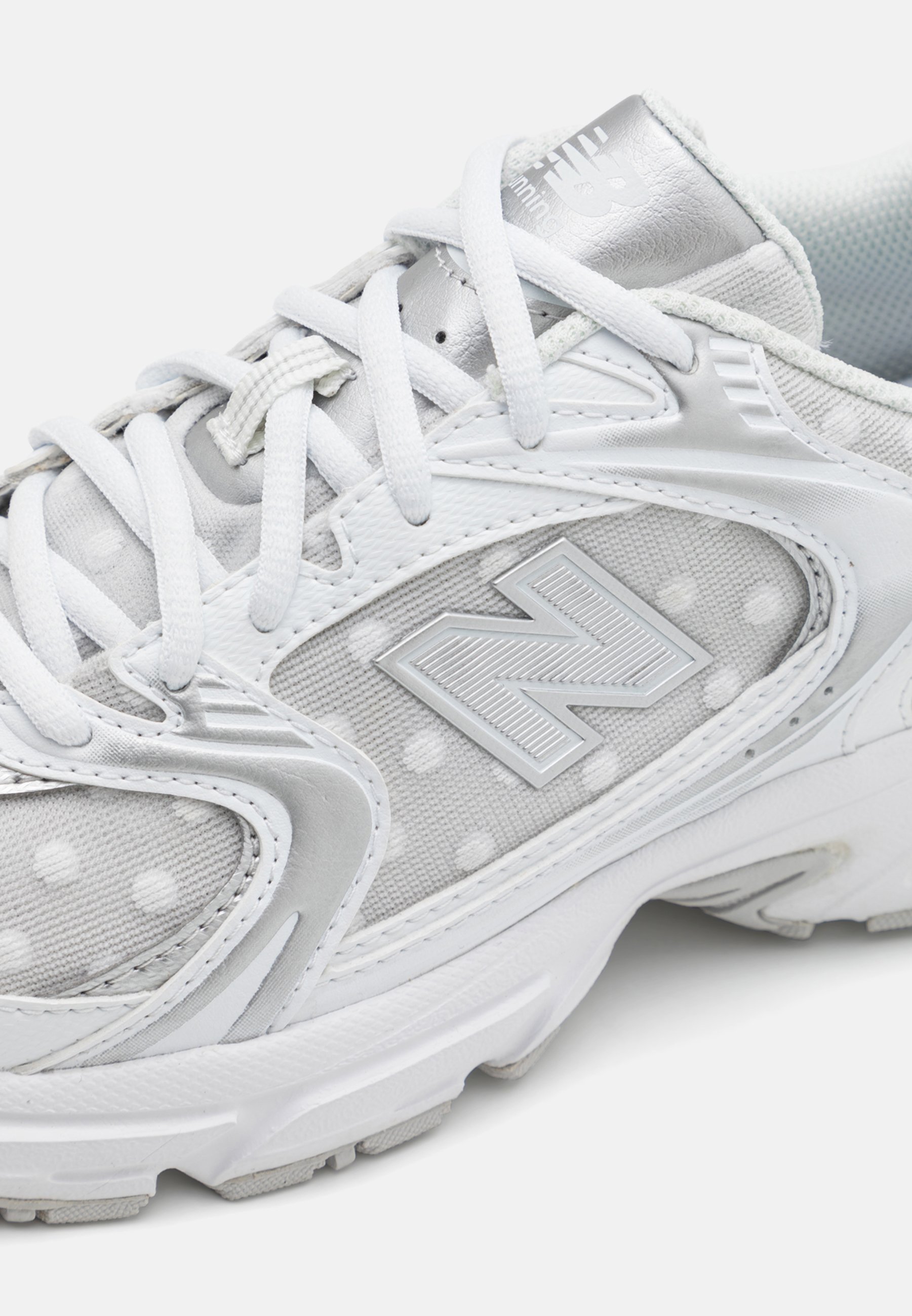 ★New Balance★ U530 POLKA DOT UNISEX OFFWHITE New Balance 530 Silver Metallic Polka Dots Men's - U530HFW - US