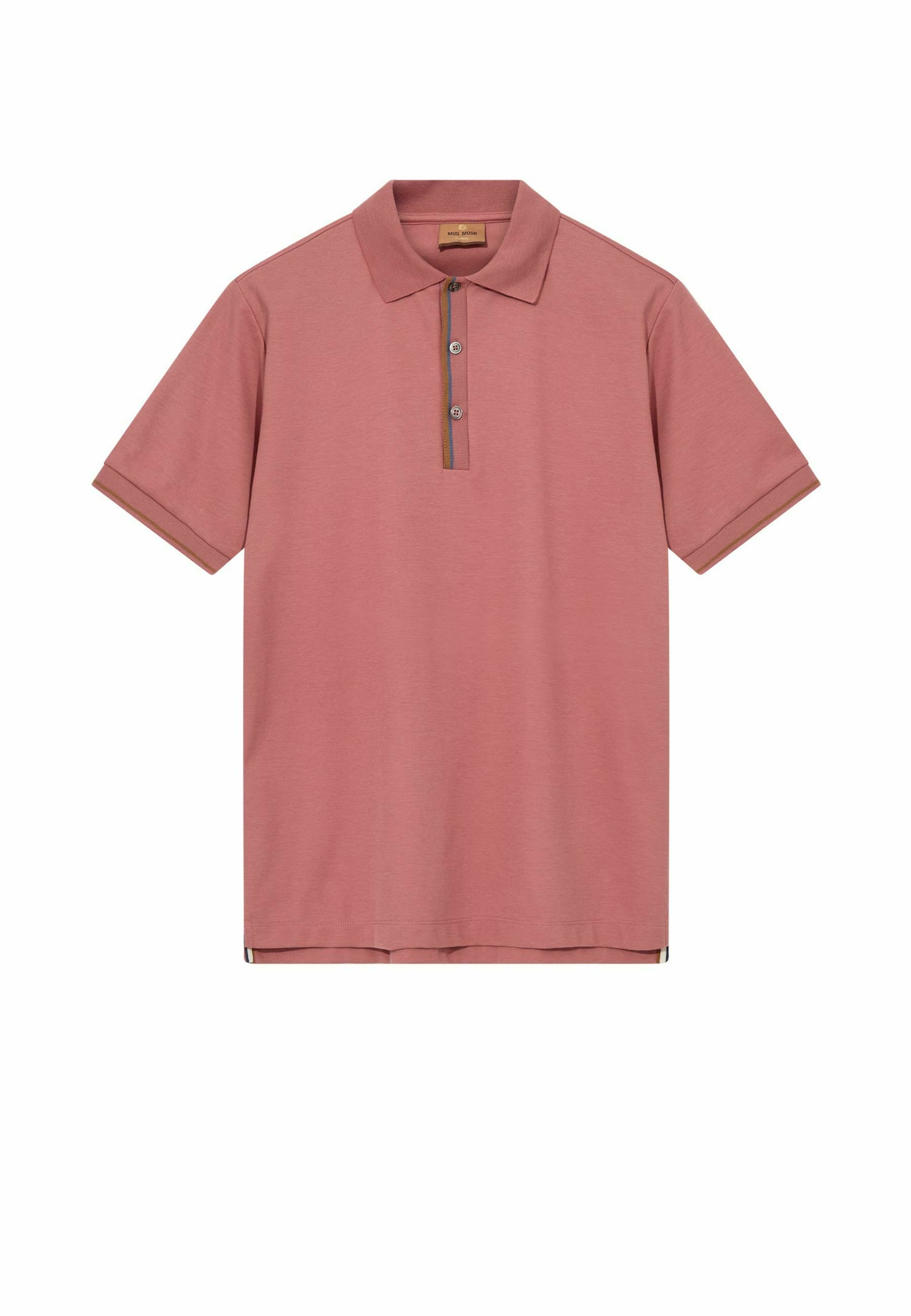 Mos Mosh Gallery HARVEY KURZARM - Polo shirt - rosedawn/light pink