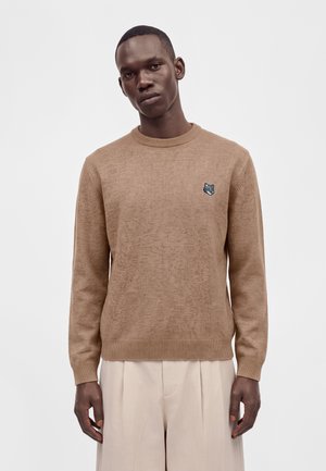 Maison Kitsuné, FOX HEAD COMFORT JUMPER - Пуловер - cobblestone