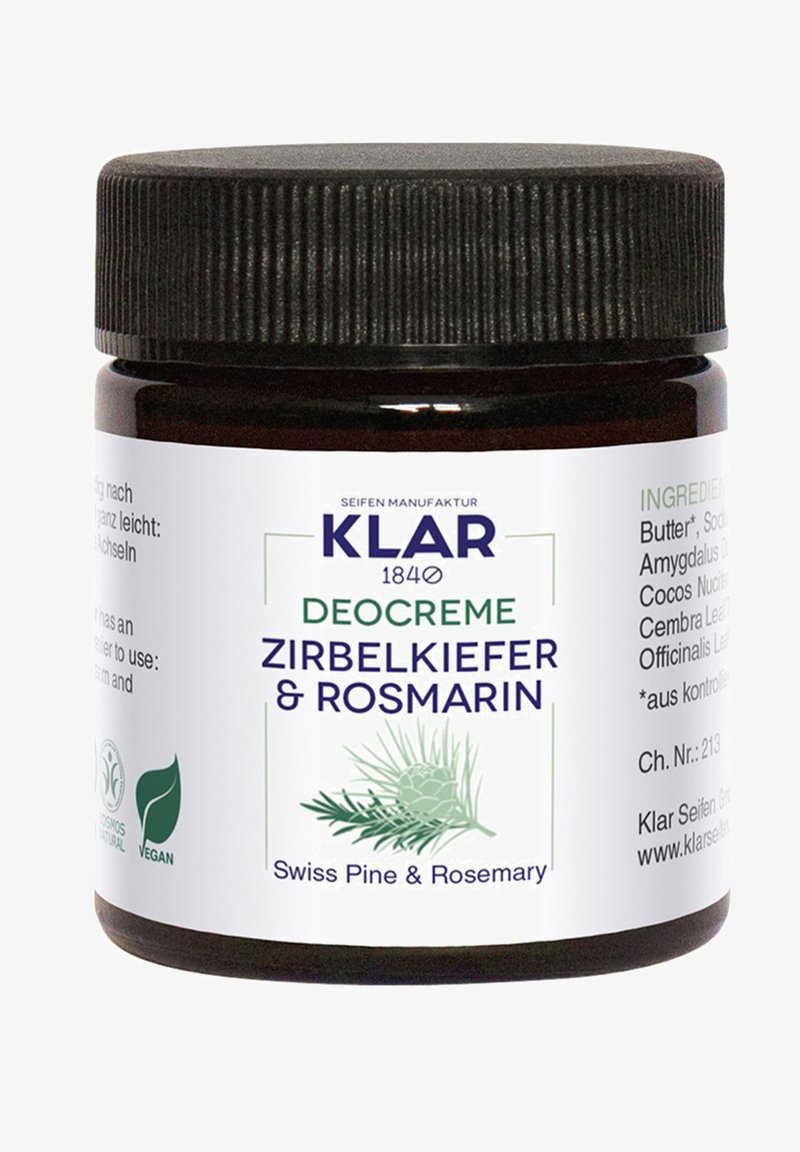 Klar Seifen - DEO CREME ZIRBELKIEFER ROSMARIN - Deodorant - weiß, Enlarge