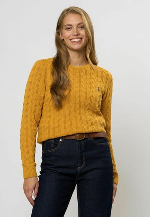 MADELINE CABEL - Svetrík - honey gold