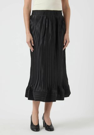 MIDI YASRIVA - Falda acampanada - black