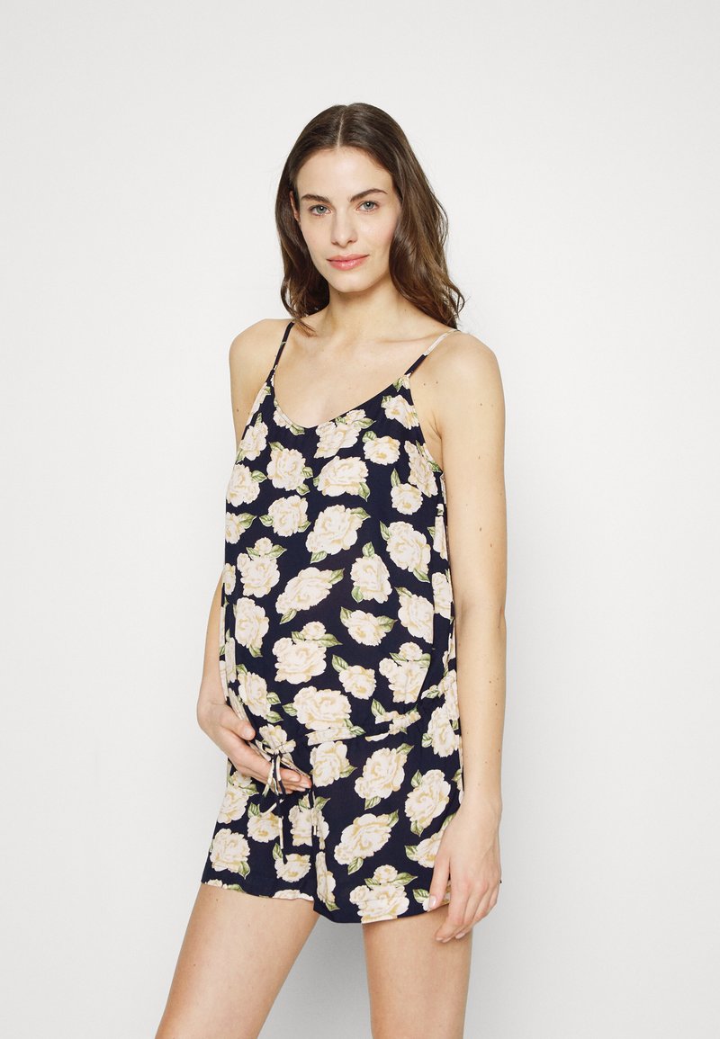 Pieces Maternity SLIP PLAYSUIT - Ολόσωμη φόρμα - sky captain/big flower