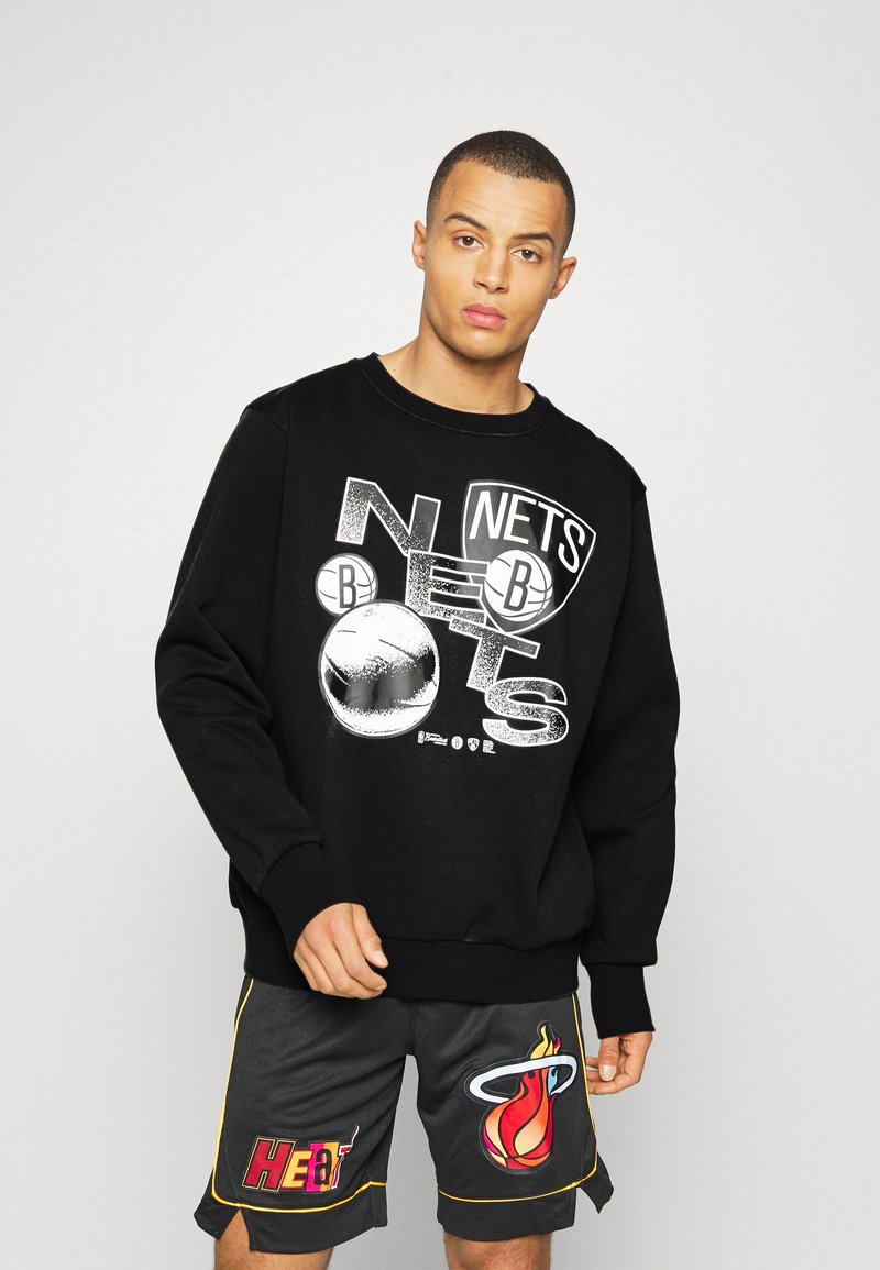 Nike Performance NBA BROOKLYN NETS COURTSIDE CREW Sweatshirt black