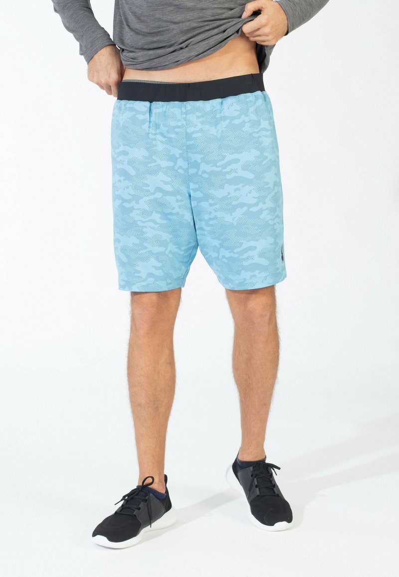 Spyder CAMOUFLAGE - Pantalón corto de deporte - light blue