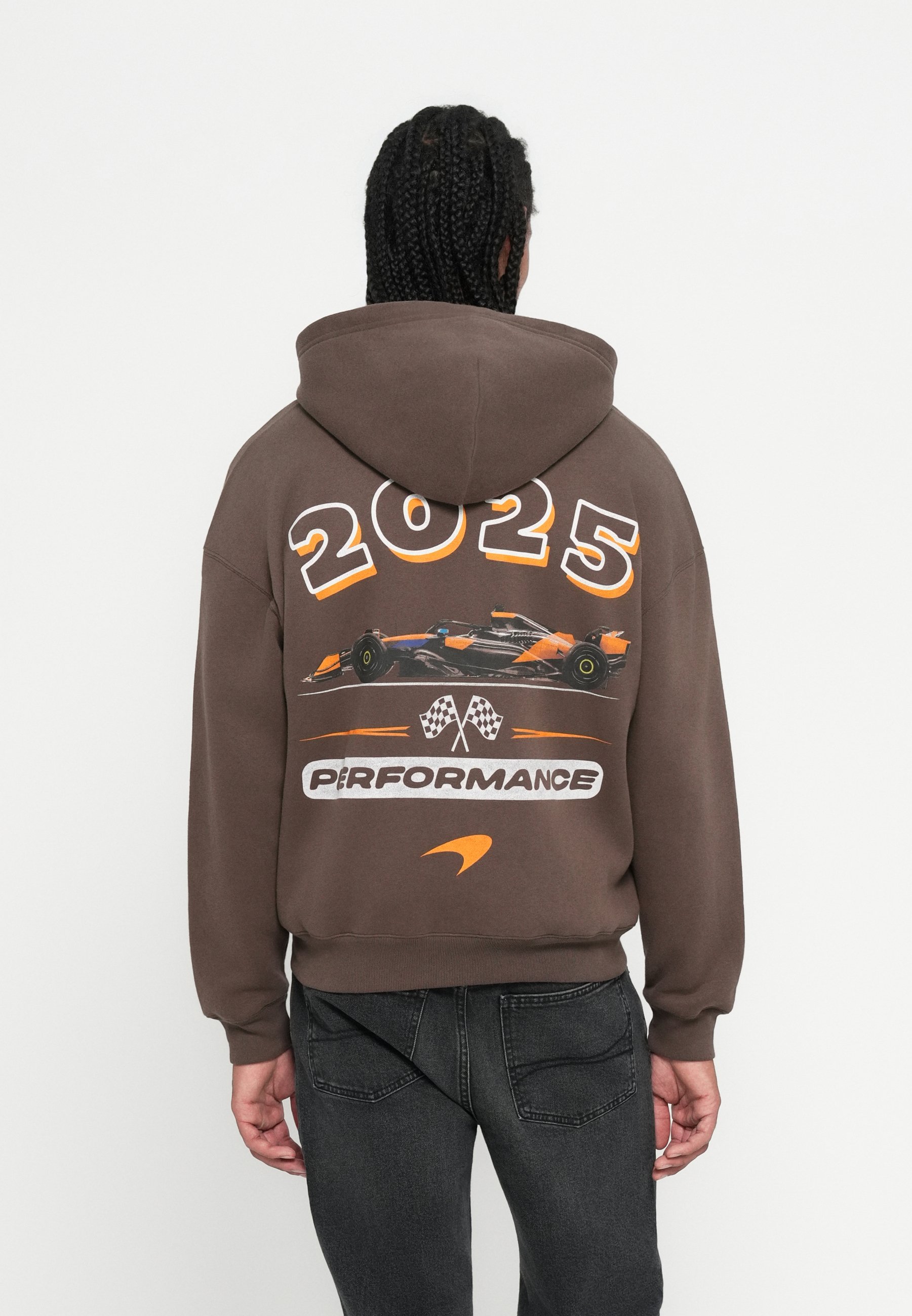 Hollister Co. BOXY MCLAREN - Zip-up sweatshirt - brown - Zalando.co.uk