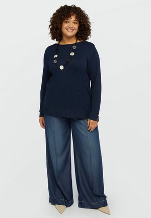 WIDE - Flared Jeans - blu