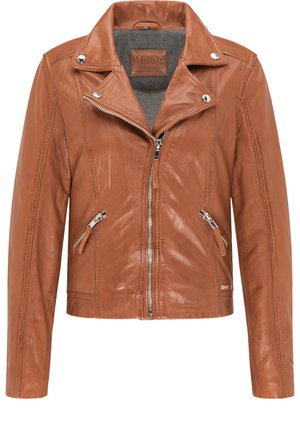 Mustang Lederjacke - cognac
