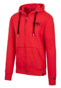 Spitzbub Sudadera con cremallera - red