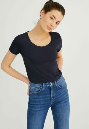 3 PACK - Basic T-shirt - dark blue