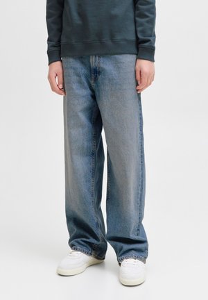 Jack & Jones Junior, Wide fit JJIDAVE JJORIGINAL SQ 081 LN JNR Junior - Avar lõikega teksad - blue denim