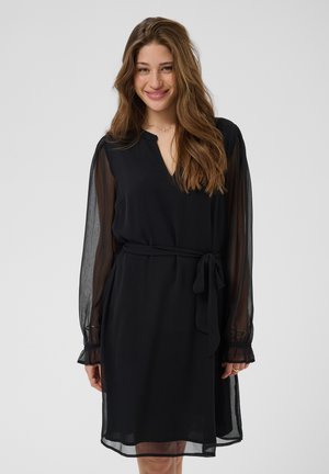 Cream, CRYUNA LS SHORT DRESS - Freizeitkleid - pitch black