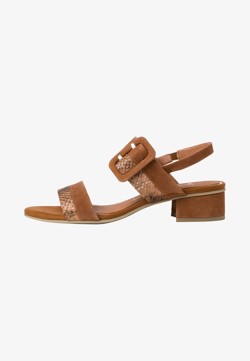Marco Tozzi Sandals - cognac comb