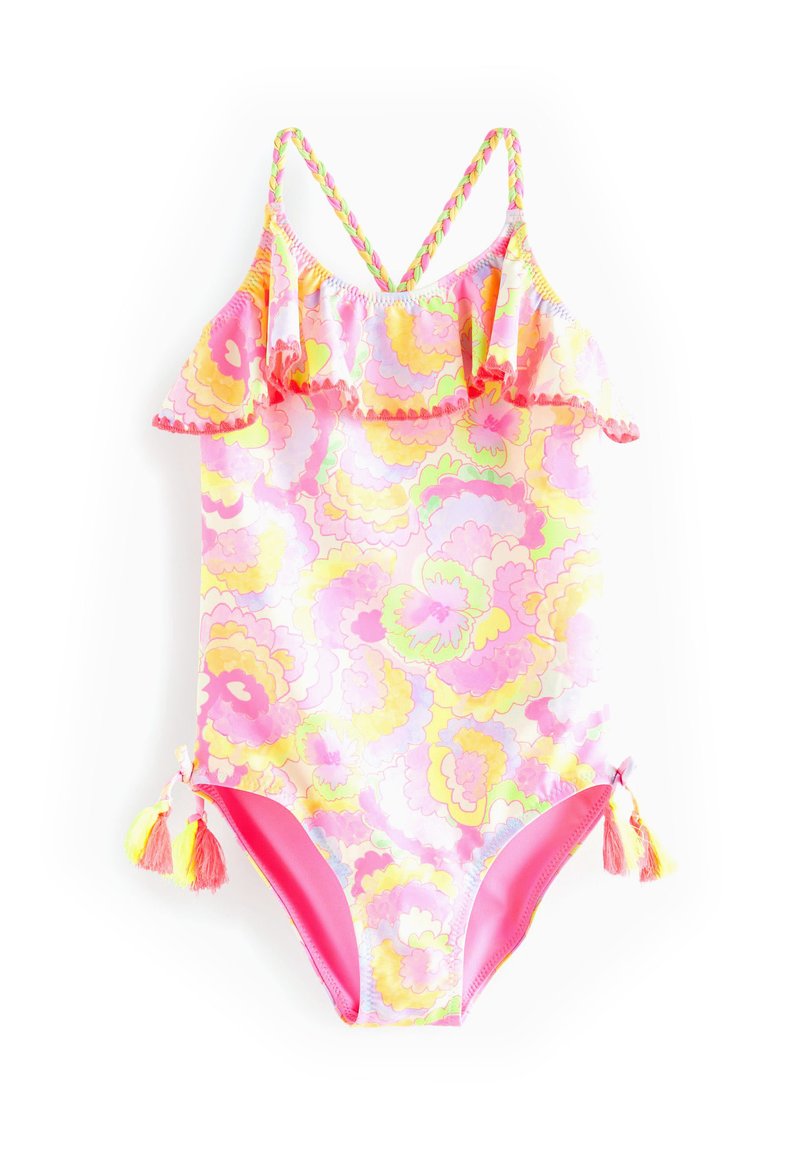 Next - FRILL SWIMSUIT - Swimsuit - pink, Enlarge