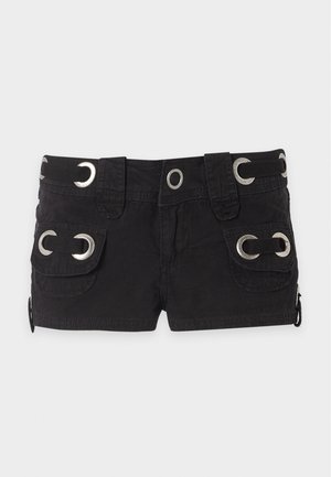 Jaded London, EYELET - Denimshorts - black