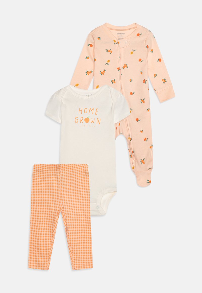 Carter's FRUIT FLORAL PRINT SET - Pajac za spanje - pink