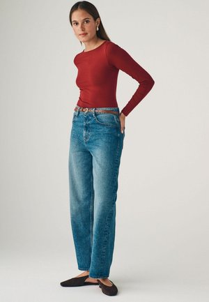REGULAR FIT 4 PACK  - Long sleeved top - black berry red taupe brown white
