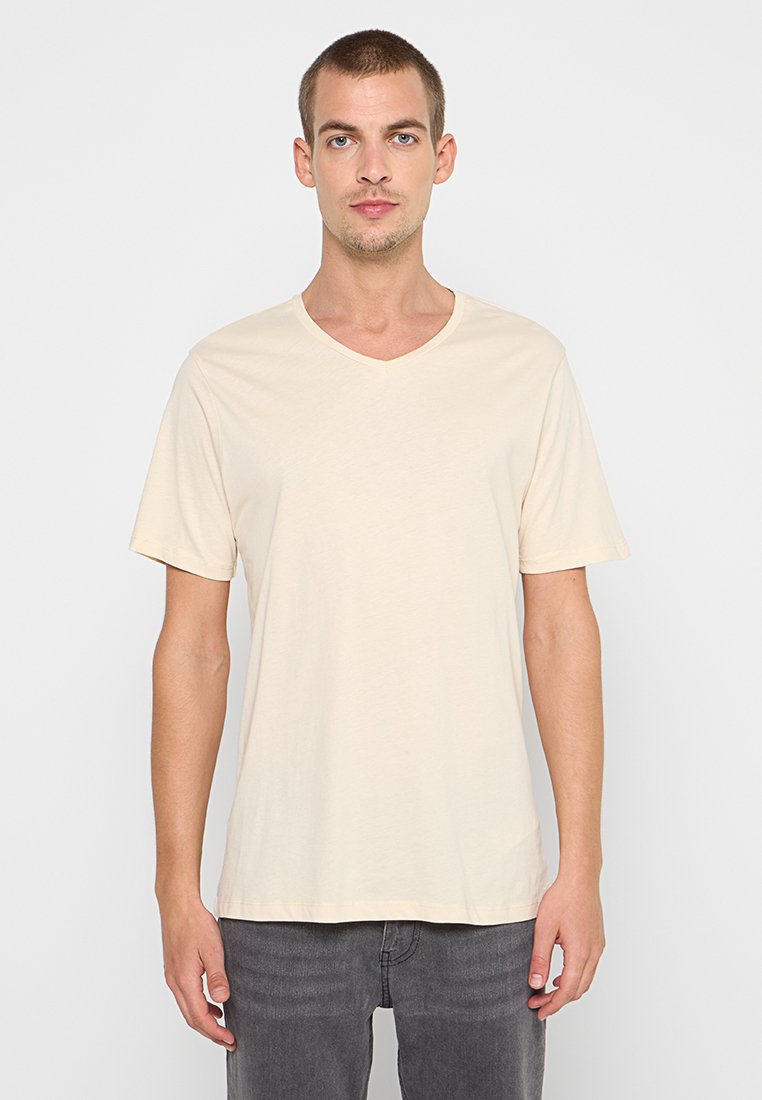 DeFacto T-shirt basic beige DeFacto T-shirt basic beige