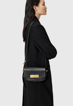 AllSaints ETTA CROC XBODY - Borsa a tracolla - black