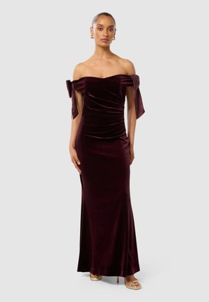 ADA OFF SHOULDER BOW GOWN - Vestido de fiesta - berry