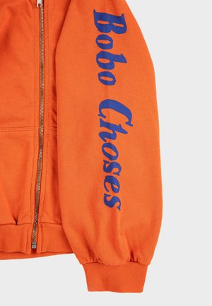 Sweater met rits - orange