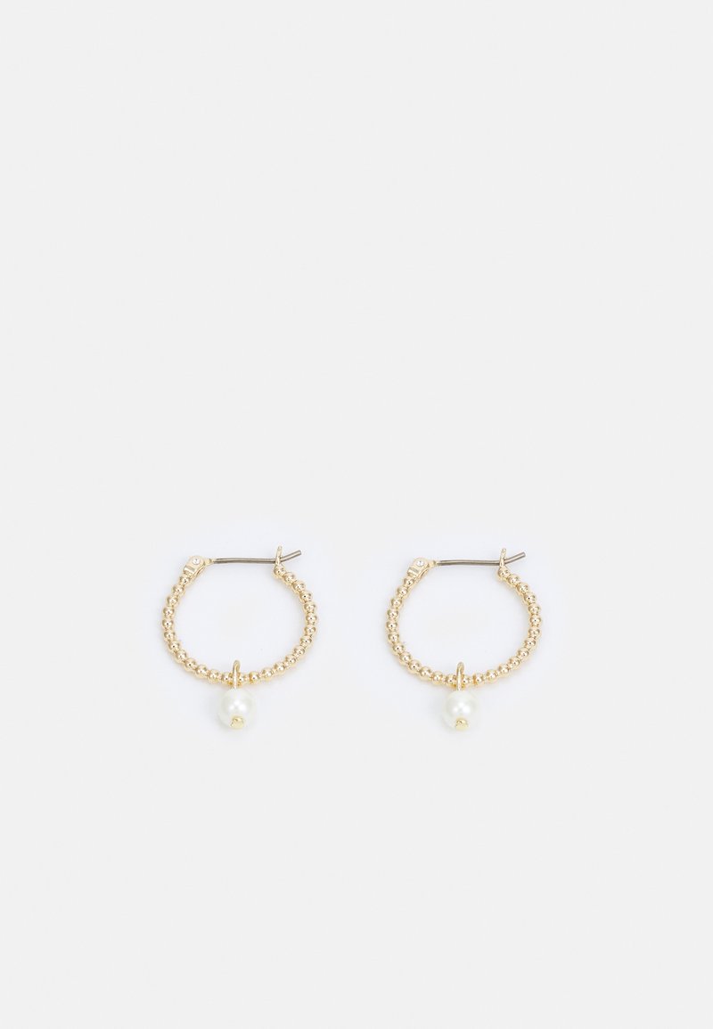 Lauren Ralph Lauren BEAD HOOP DROP - Naušnice - gold-coloured/white