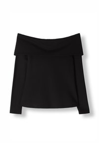 Selected Femme Langarmshirt - black