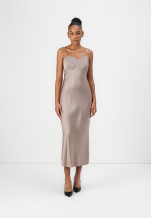 TULLIA SLIP DRESS - Robe de soirée - silk taupe