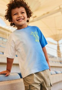 Next BACK SHORT SLEEVE - Triko s potiskem - blue white