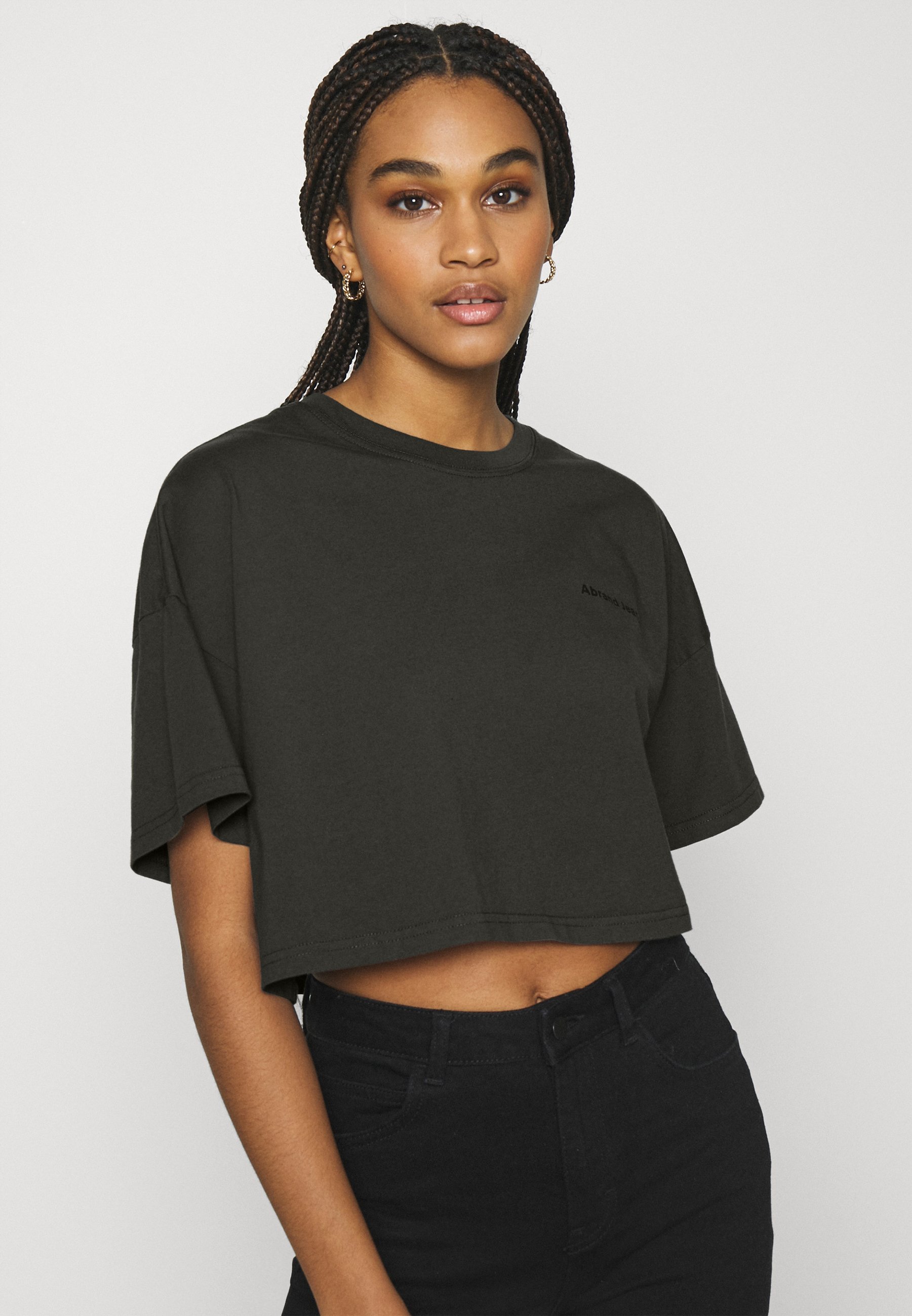 Abrand Jeans CROPPED OVERSIZED TEE - T 