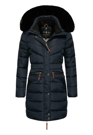 PAULA - Manteau d'hiver - blue with black fur