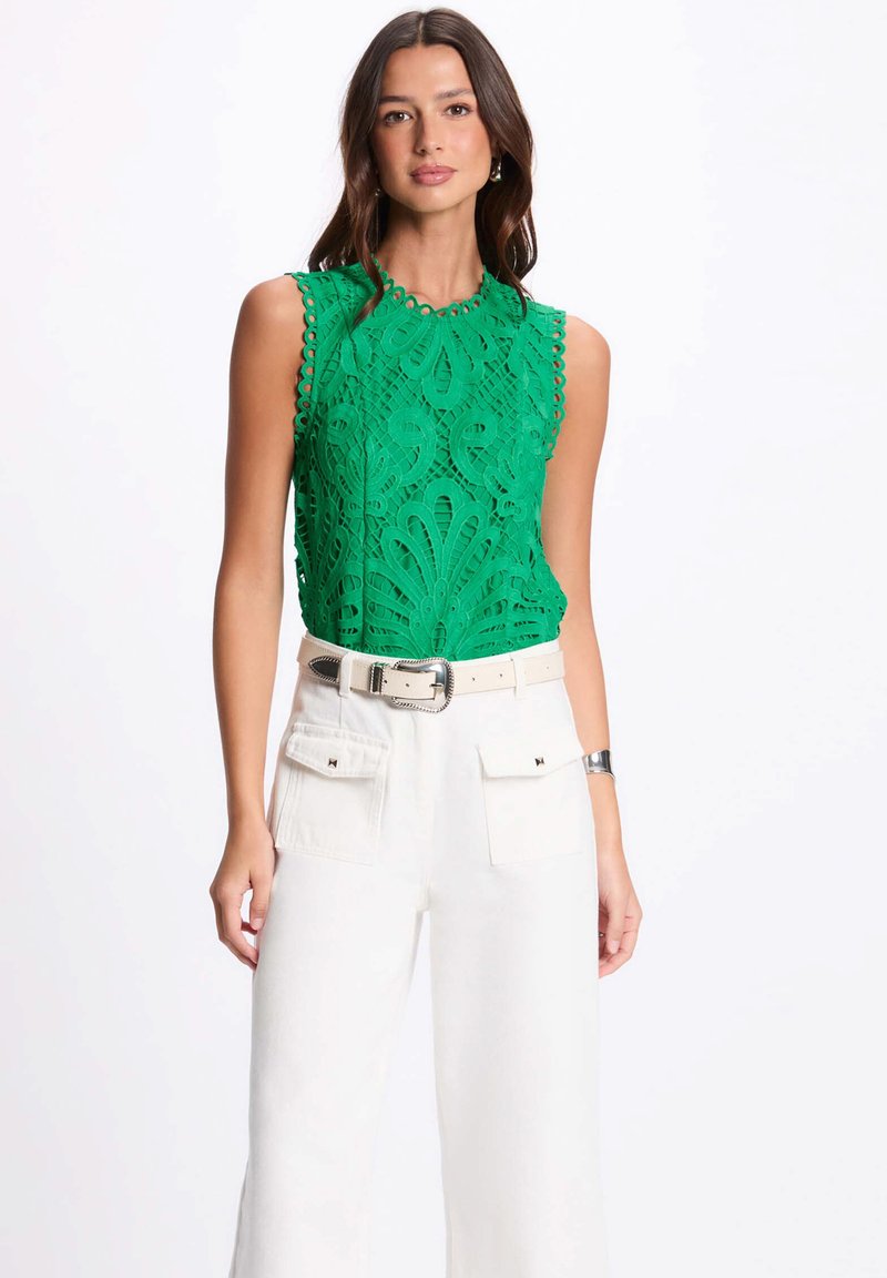Morgan SLEEVELESS - Blouse - vert émeraude