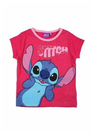 LILO ET STITCH - T-shirt imprimé - fushia