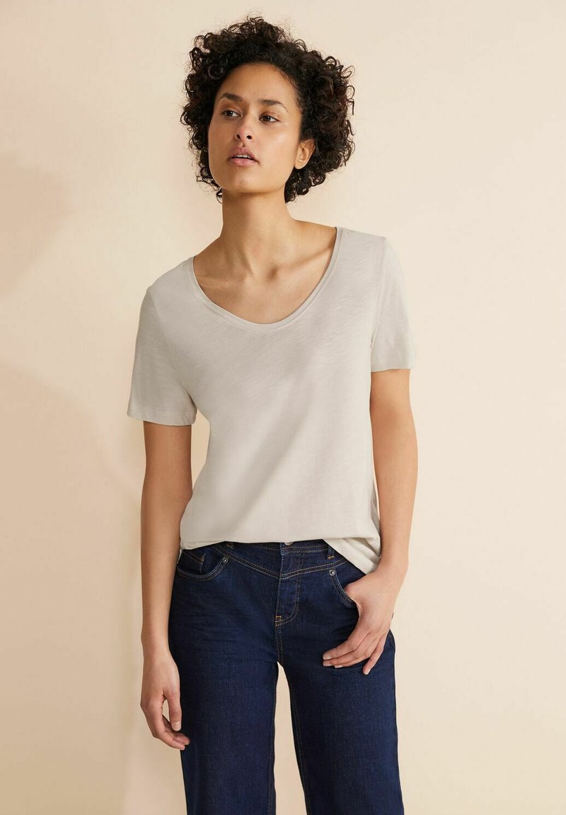 Street One T-Shirt basic - beige