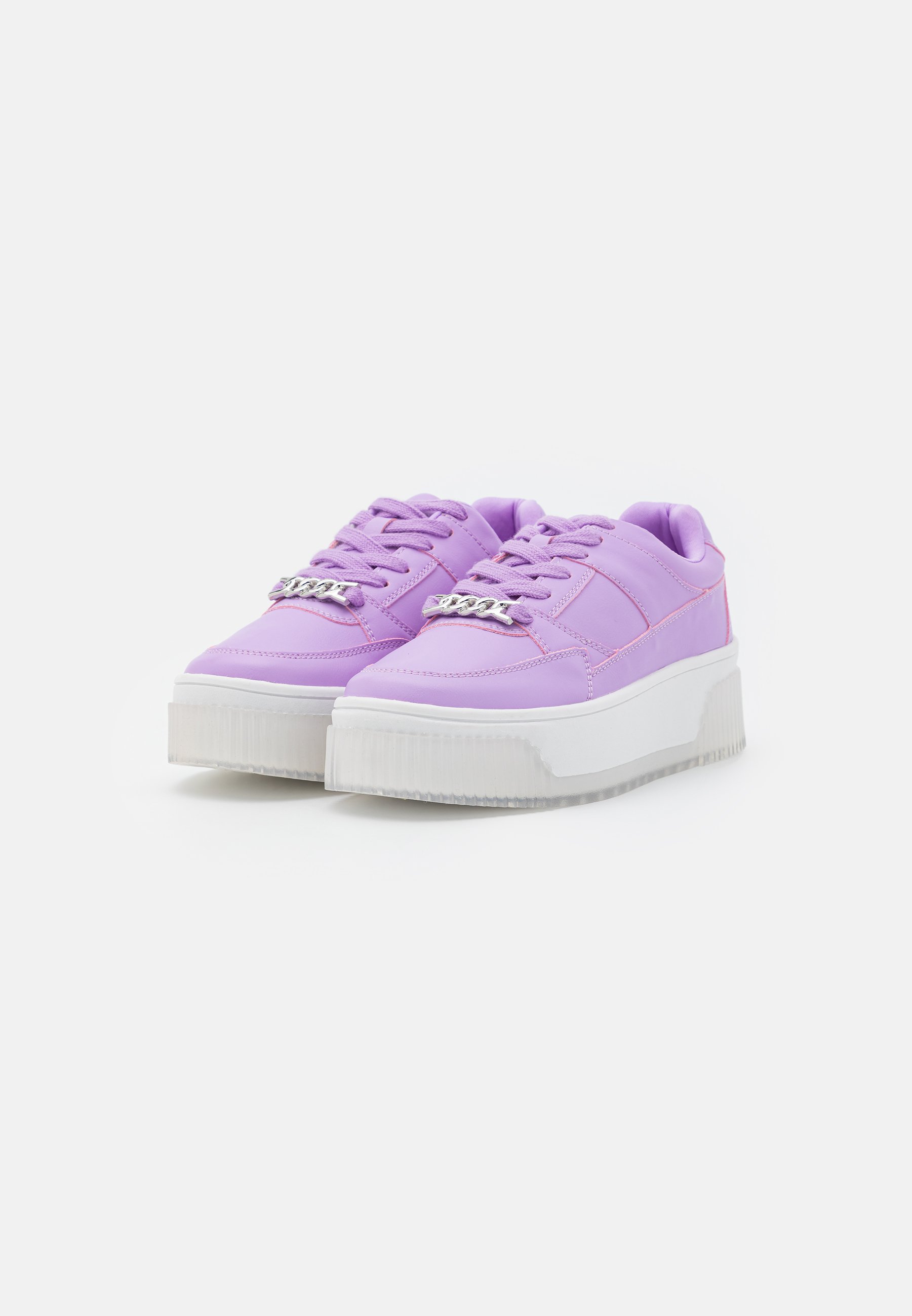 purple platform trainers