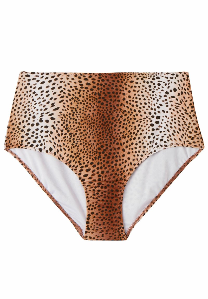 Tezenis HOHER VINTAGE ANIMALIER - Bikini bottoms - animal print/brown ...